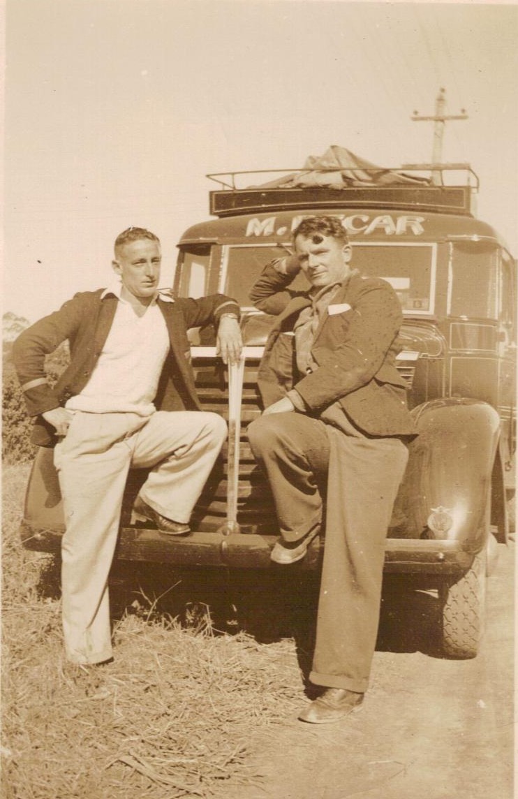 Matt Pecar and Wally Claridge, Warriewood, 1940s