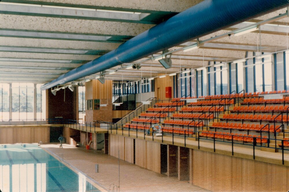 Interior view of Warringah Aquatic Centre in Frenchs Forest