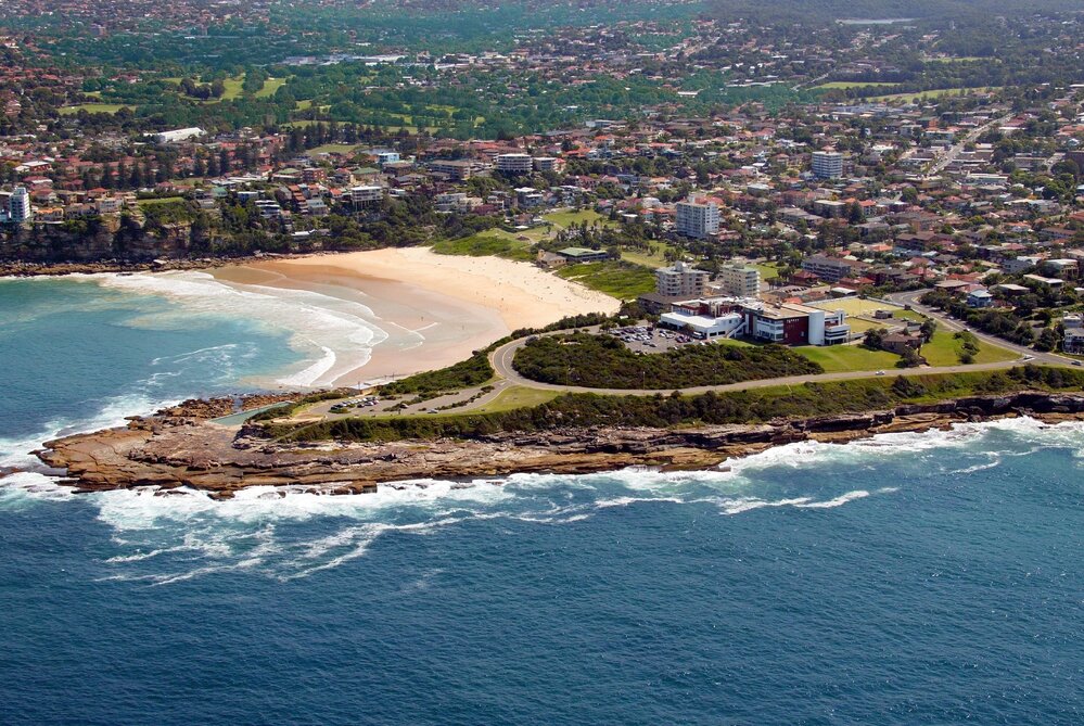 Aerial View of Harbord Diggers and Freshwater Beach