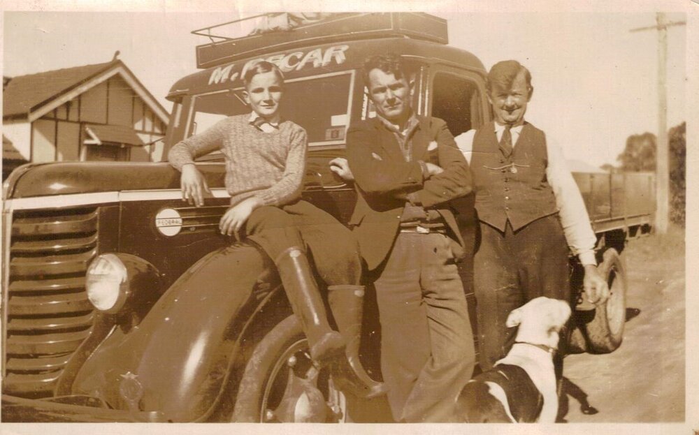 The Pecar family, Warriewood, 1940s
