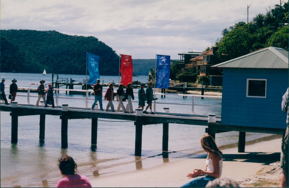 Arrival of the Paralympic torch at Palm Beach wharf
