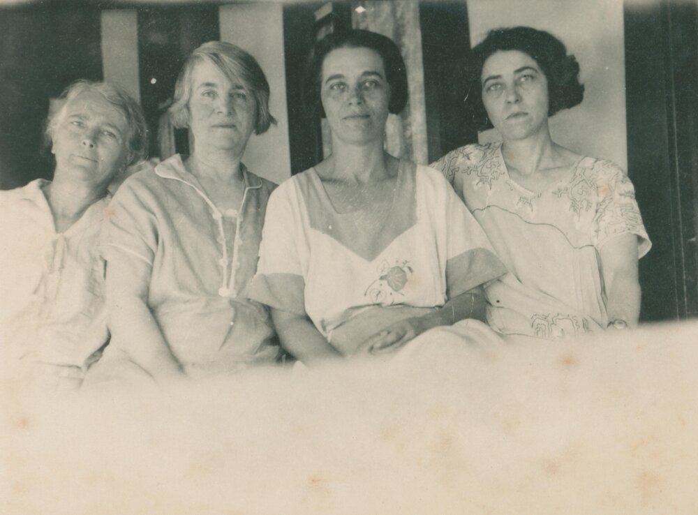 Mrs Ireland and her three daughters