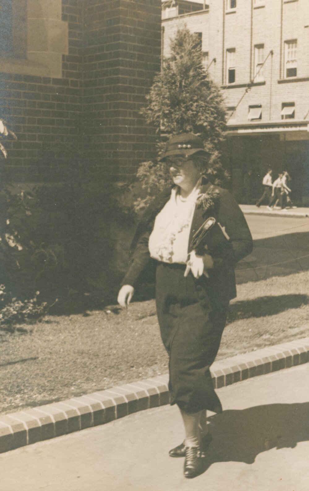 Eva Crago on The Corso, Manly.