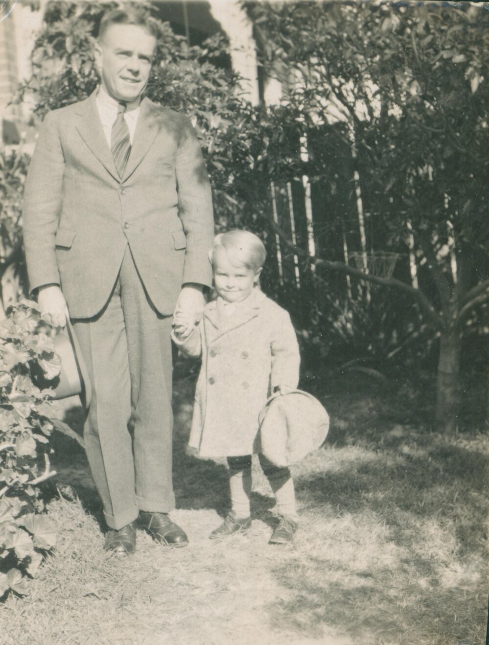 Vic Carter and his son Ken, Kensington.
