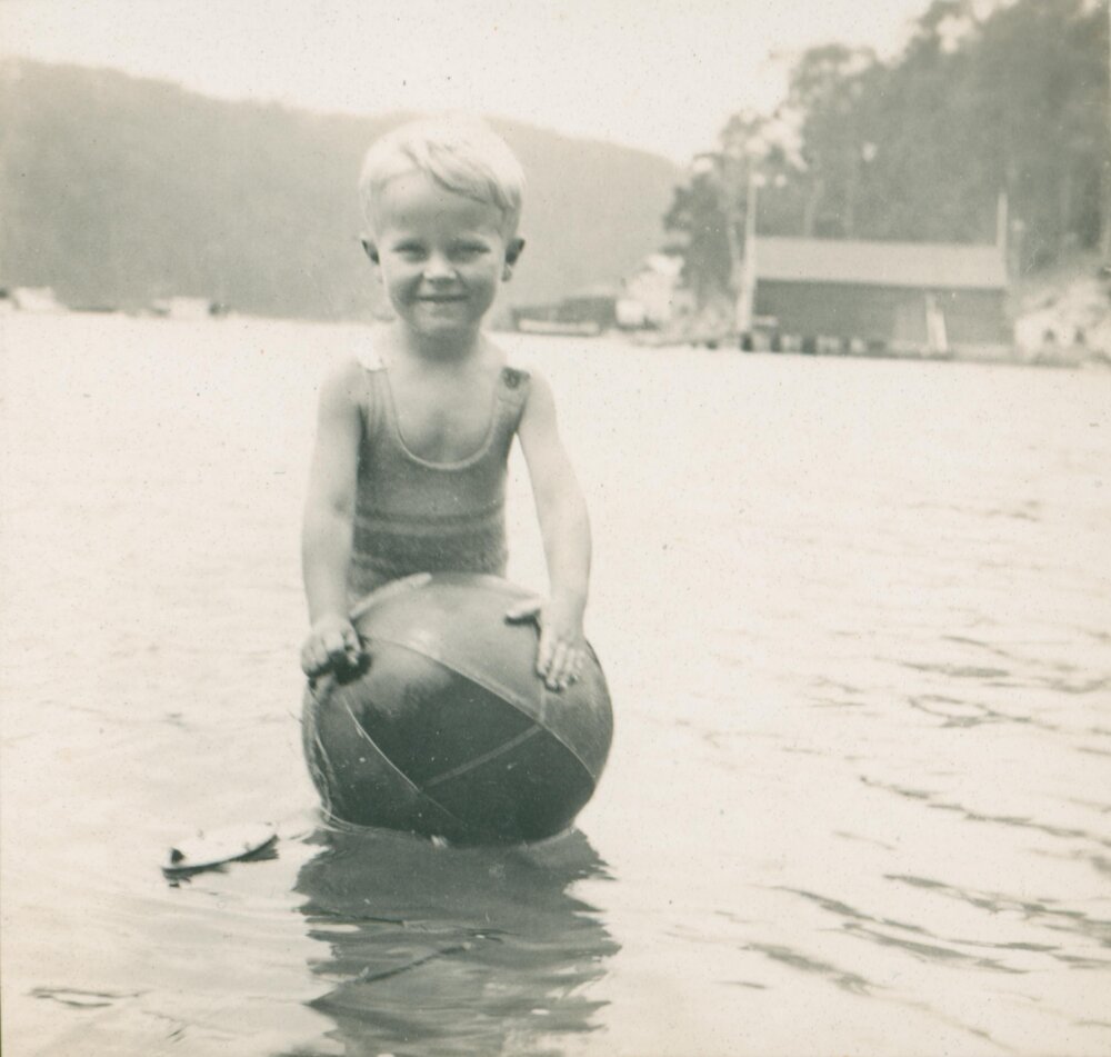 Ken Carter swimming at Church Point