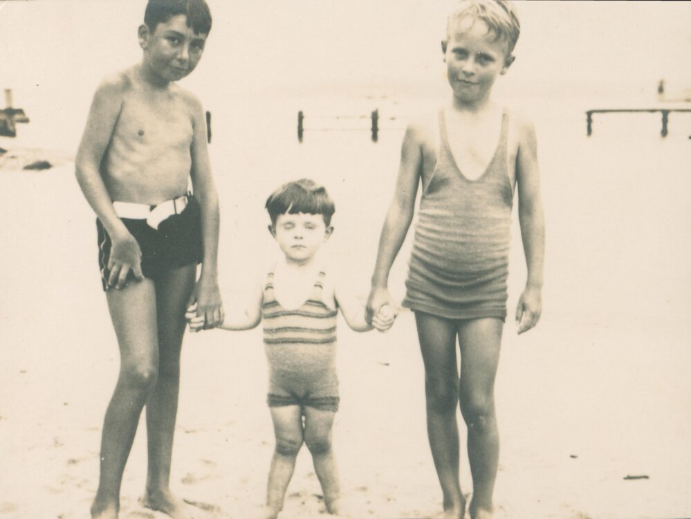 Ken and Terry Carter with friend at the Beach