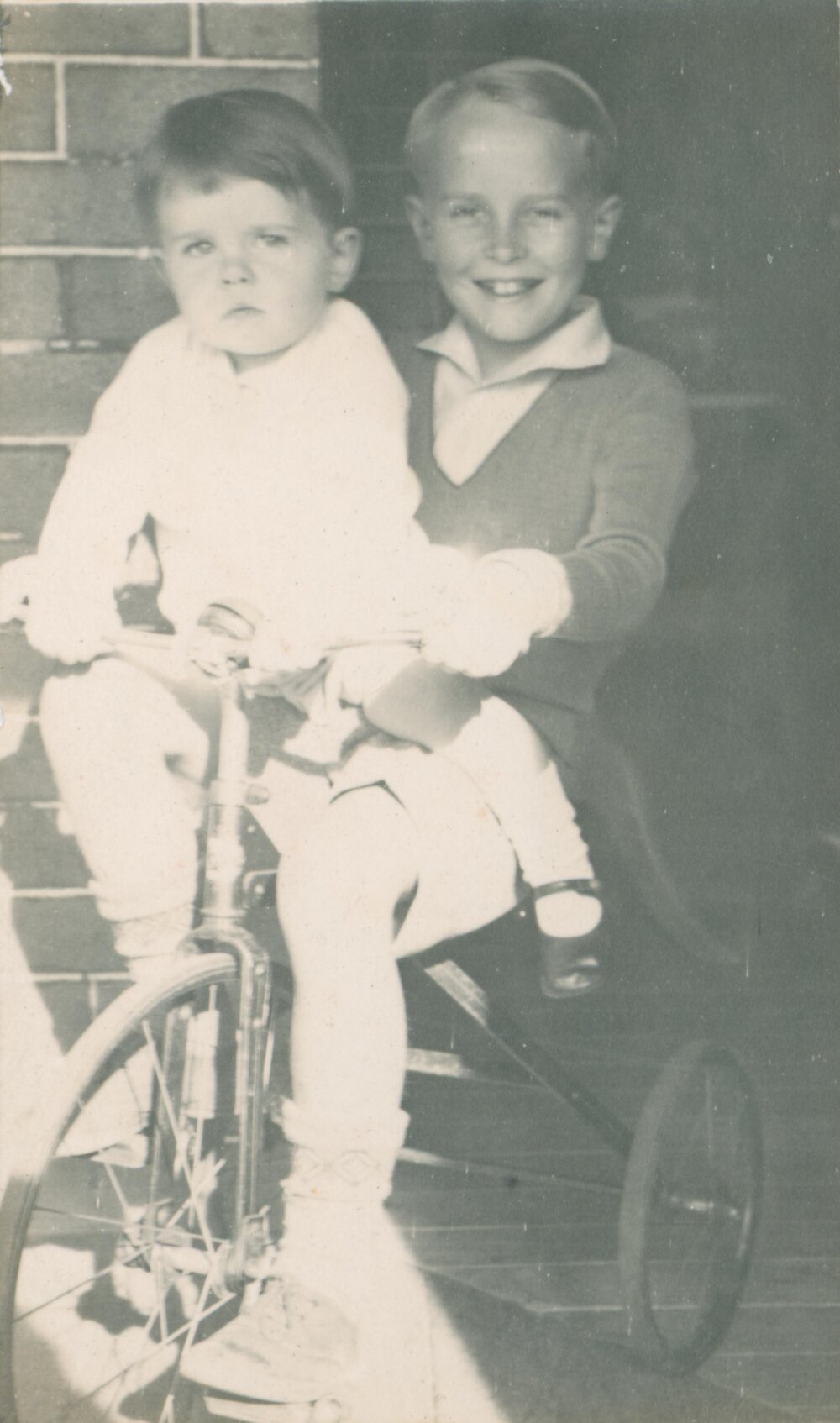 Terry and Ken Carter on Tricycle, Manly.