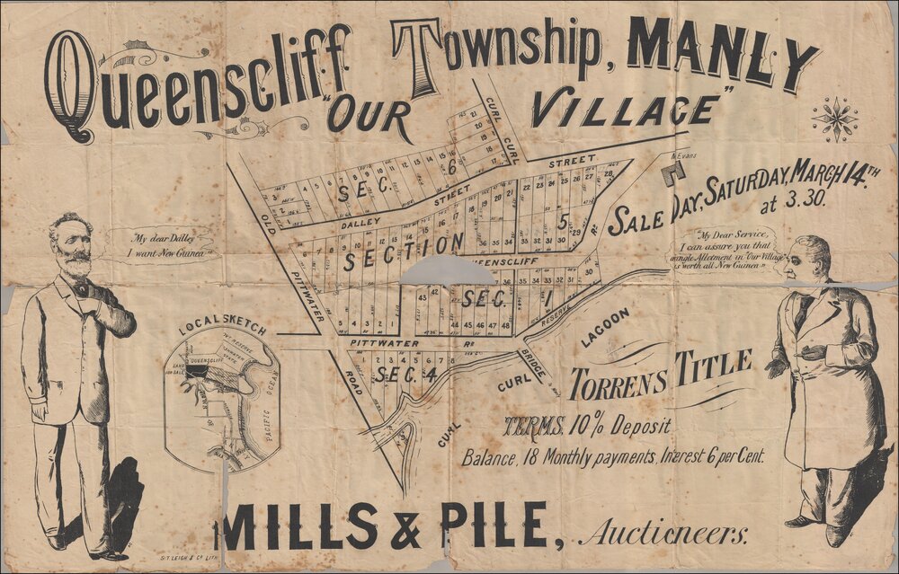 Queenscliff Township, Our Village, Manly, 1903: Subdivision Plan
