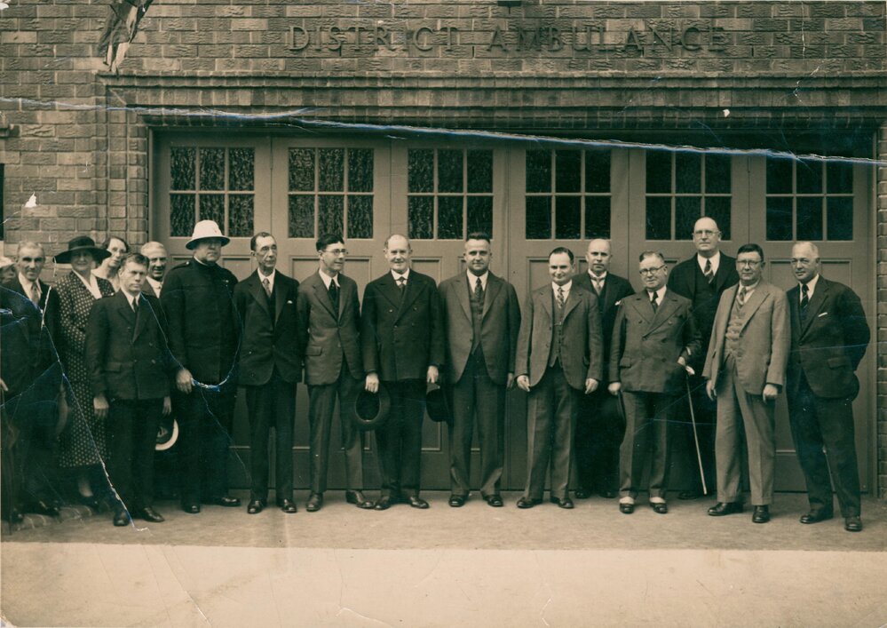 Opening of Manly Ambulance Station, Raglan Street, Manly, 1936