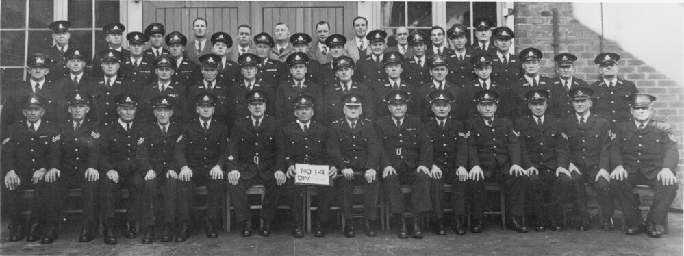 Group portrait of the Manly No. 14 Police Division, 23 June 1952