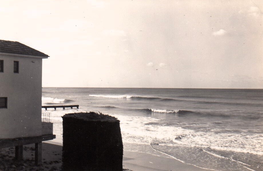 Storm damage at North Steyne Surf Life Saving Club, Manly, 1950