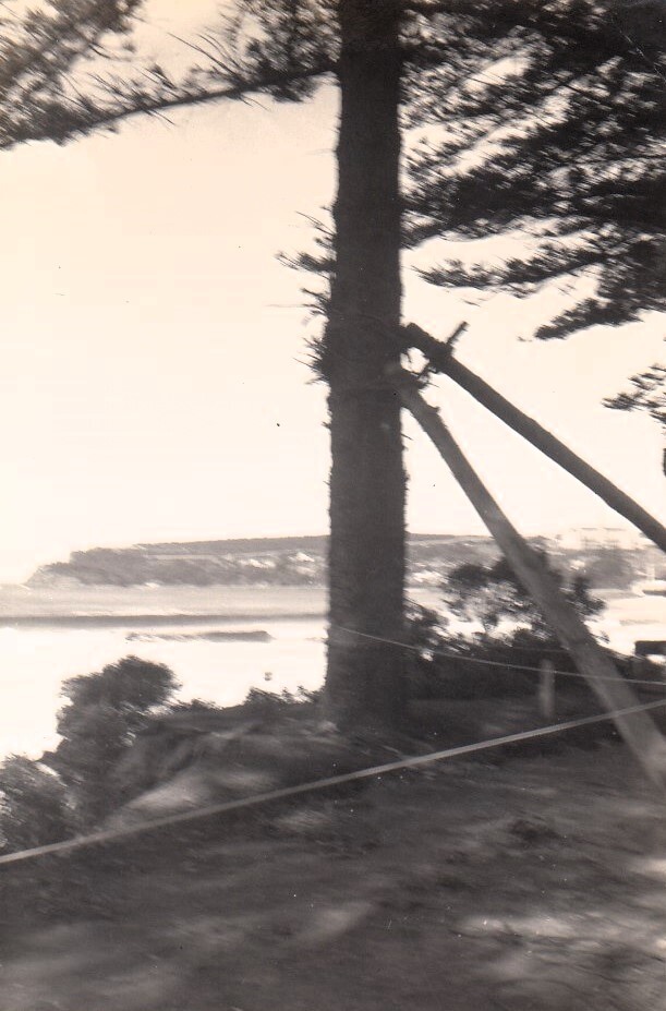 Storm damage along North Steyne, Manly, 1950