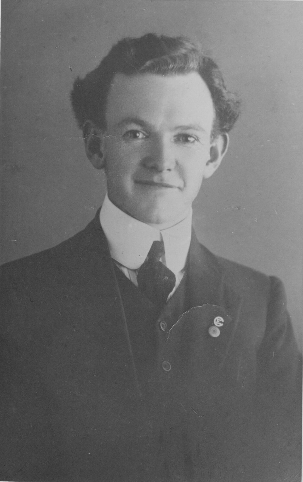 Portrait of a young Reverend Stanley Drummond, MBE (1884&ndash;1943)