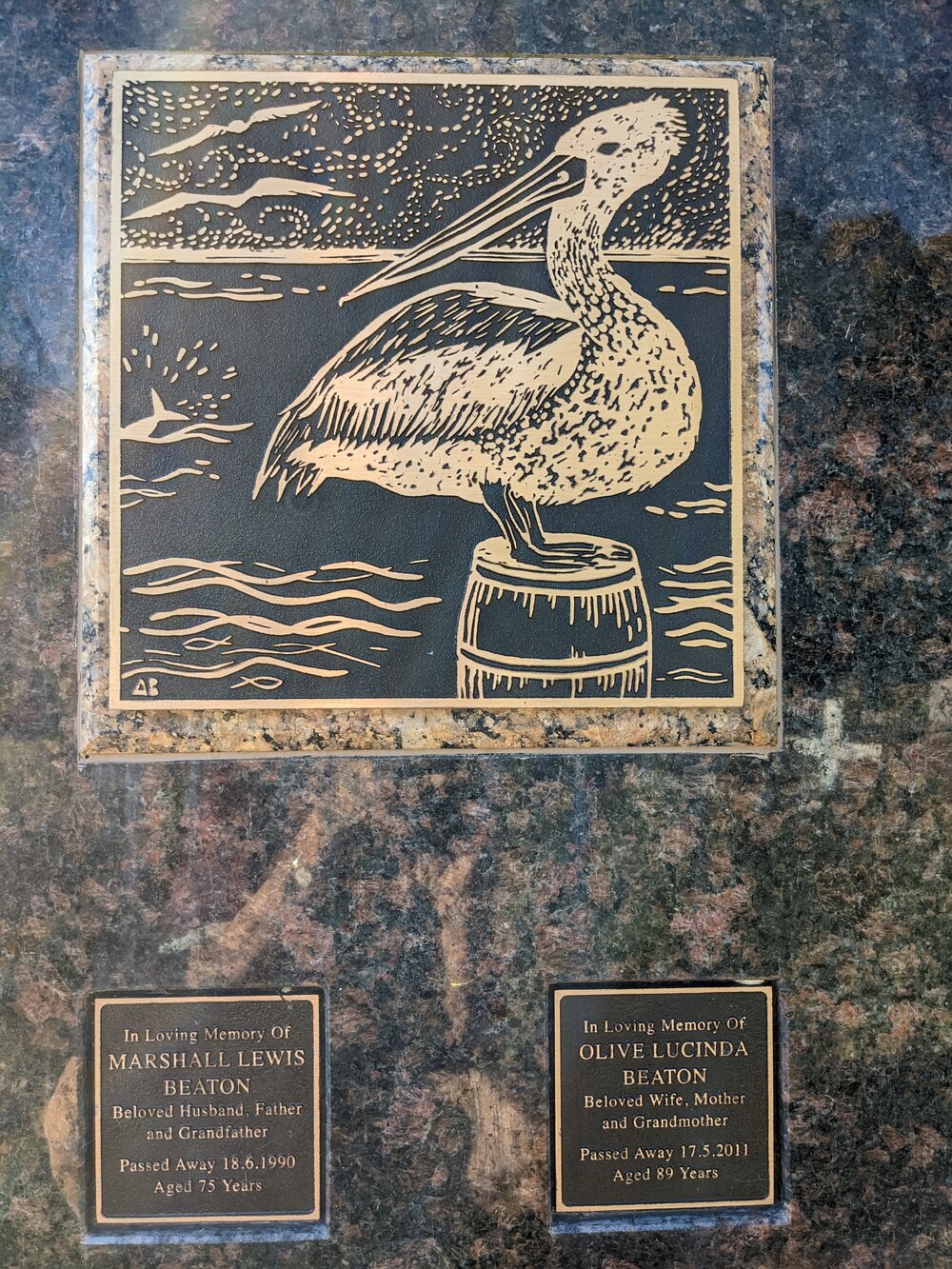 Beaton niche at Mona Vale Cemetery