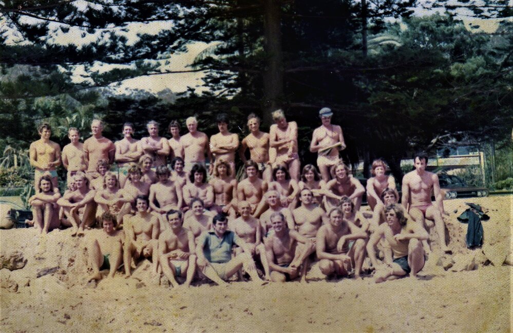 Before the start of the first Big Swim, Palm Beach