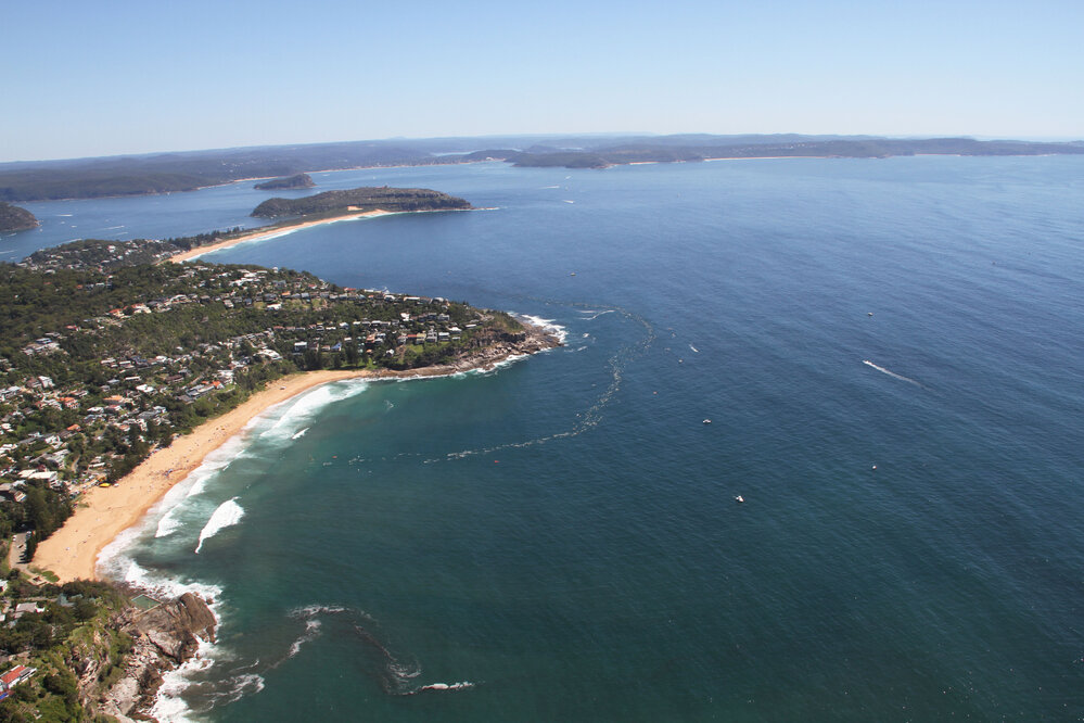  Big Swim aerial photograph, Palm Beach to Whale Beach 