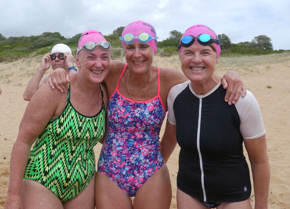 Over 50's Women entrants at Avalon Beach Ocean Swim