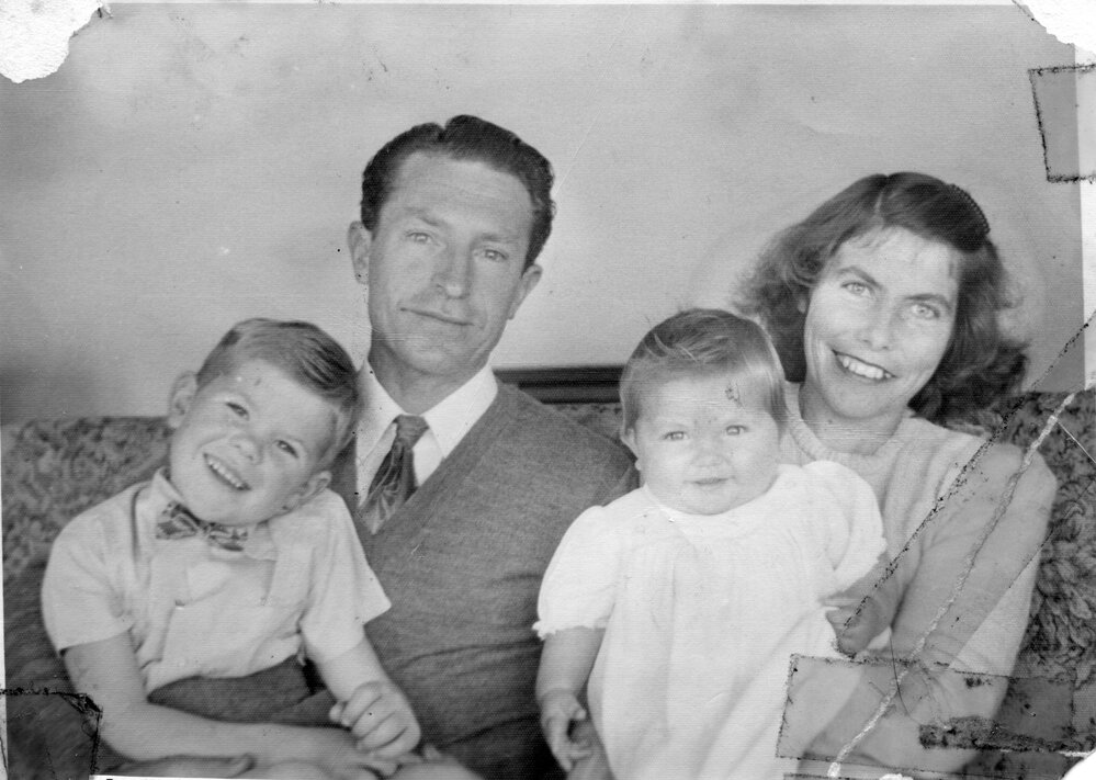 Frank Beckman and his wife Janet and their children, Terrey Hills