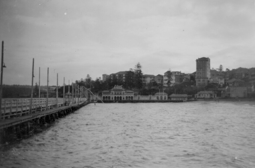 View of Manly Pool towards Le Gourmet Restaurant