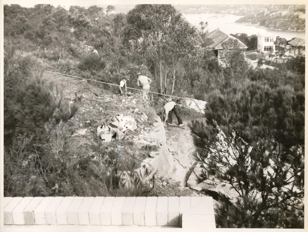 View east along Adelaide Street, Balgowlah Heights, 1952