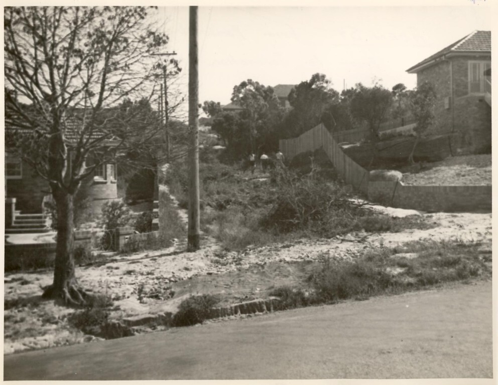 Aden Street prior to formation, Seaforth, 1953
