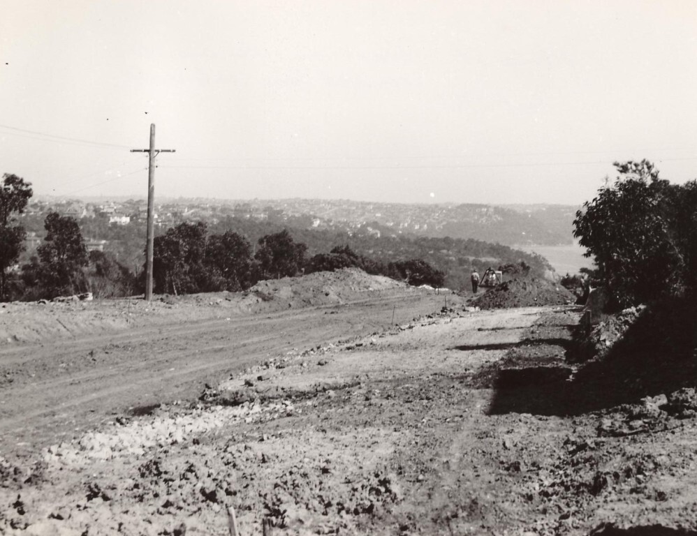 Alma Street under construction, Clontarf, September 1947