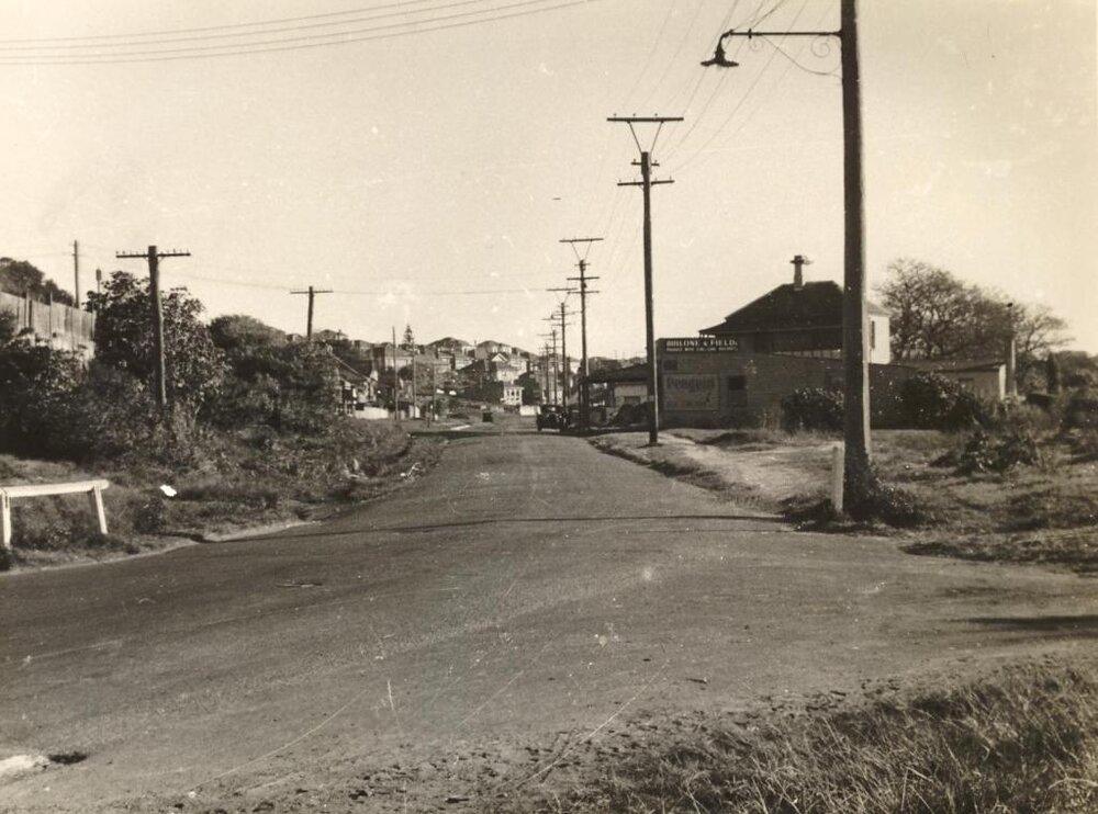 Balgowlah Road west from Kenneth Road, Balgowlah, 11th July 1946