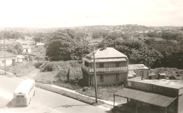 Balgowlah Road before construction on LM Graham Reserve, Balgowlah, c1950s