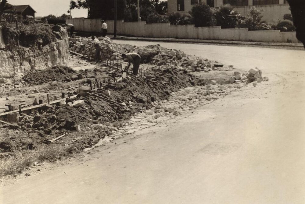 Balgowlah Road at corner of Cemetery Road, Balgowlah, 17th Nov 1938
