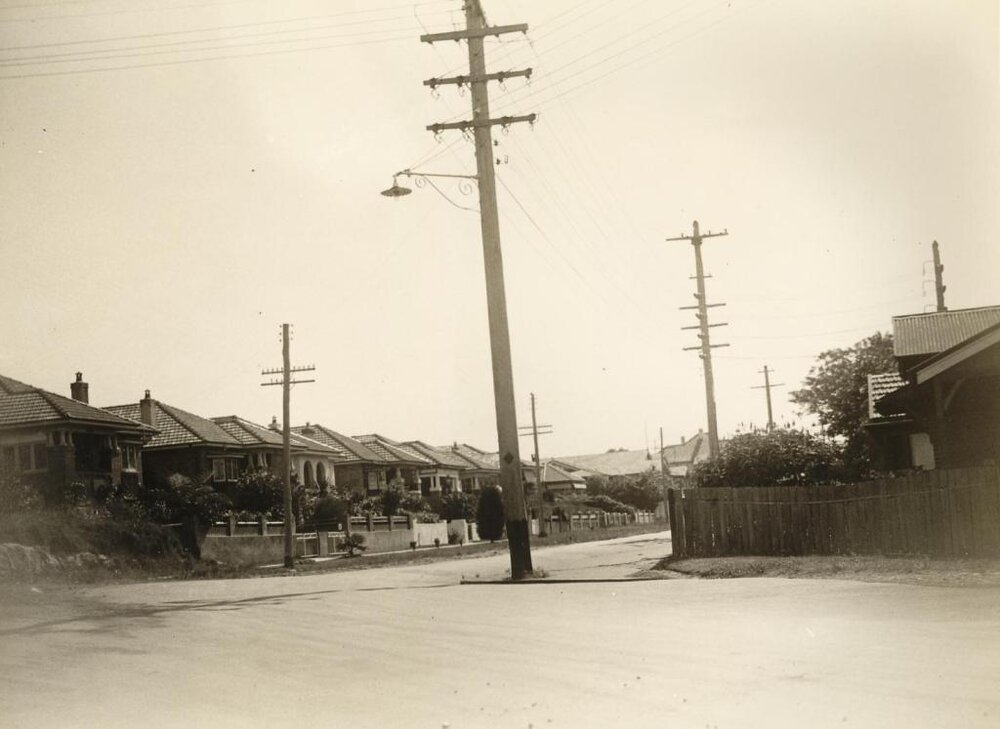 Balgowlah Road cnr Suwarrow Street, Balgowlah, 25th February 1936