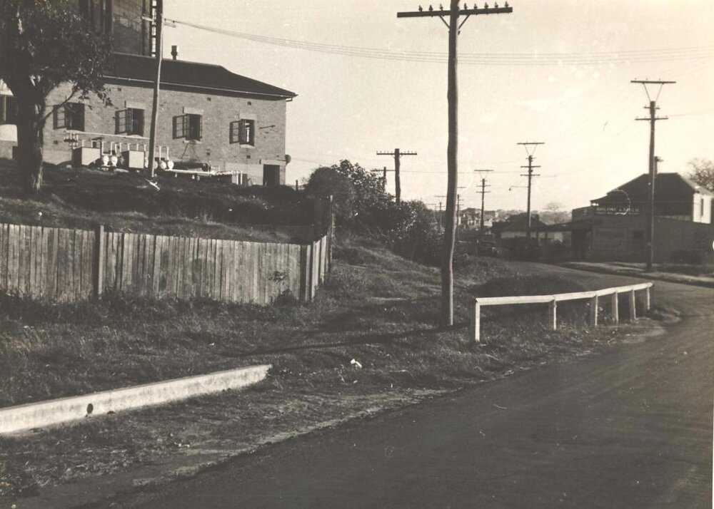 Balgowlah Road fronting the Gasometer, Balgowlah, 11th July 1946