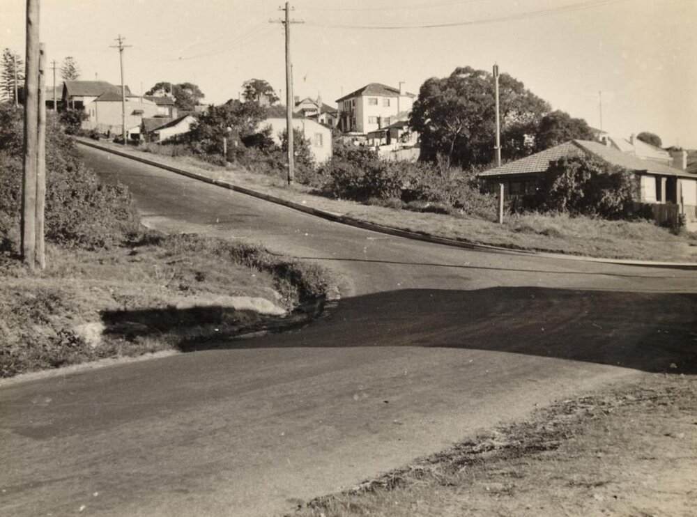 Balgowlah Road junction with Francis Street, Balgowlah, 11th July 1946