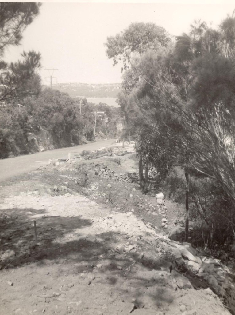 Beatrice Street, earthworks continue, Balgowlah Heights, March 1953