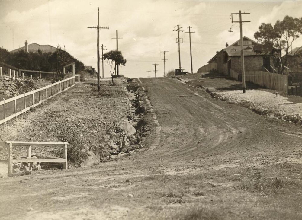 Beach Street west from West Street, Balgowlah, 5th September 1935