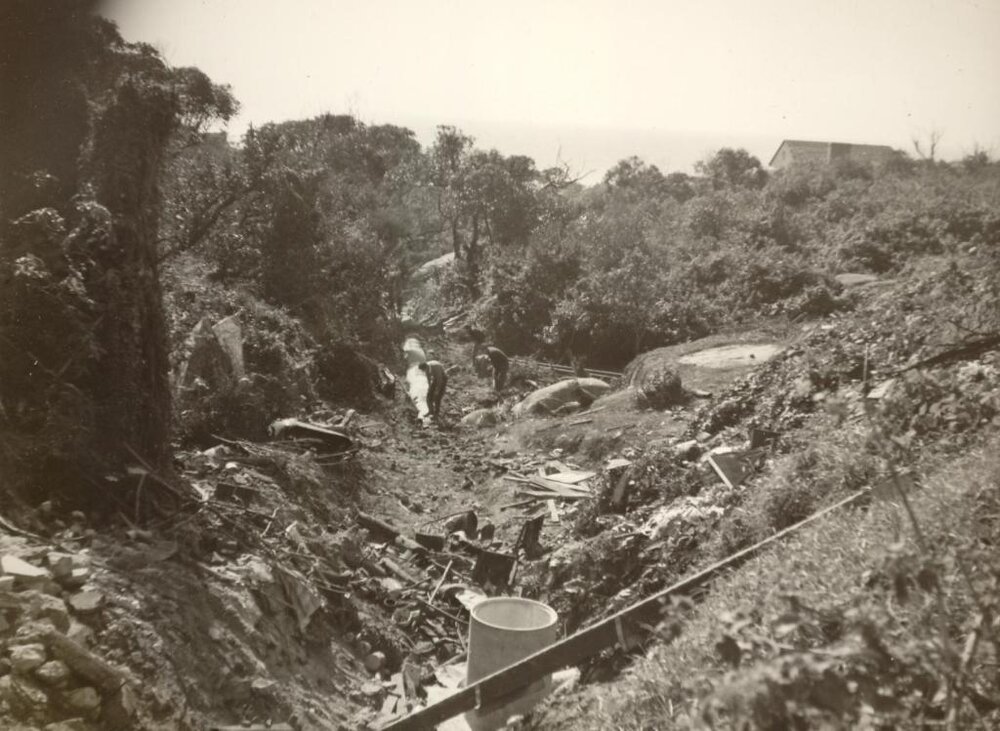 Bower Street contrsuctions works continue with 27 inch pipeline, Manly, Aug 1950