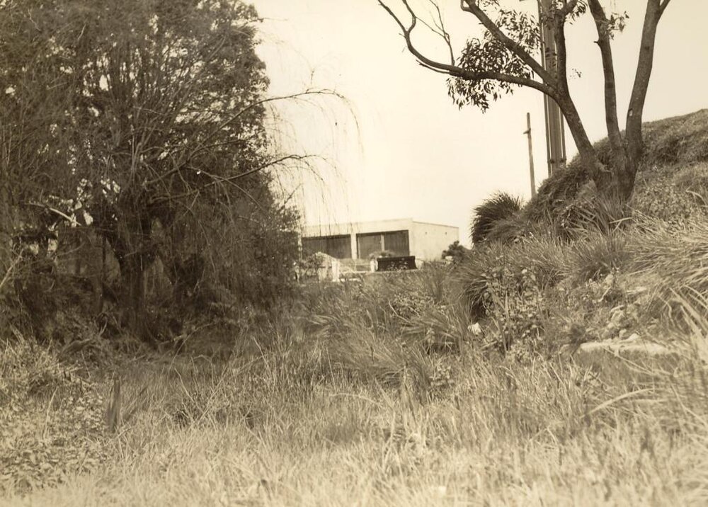 Burnt Bridge Creek with Kitchener Street bridge above, Balgowlah, August 1942