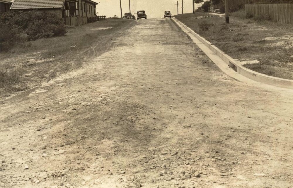 Brighton Street from Wanganella Street, Balgowlah, 26th January 1939