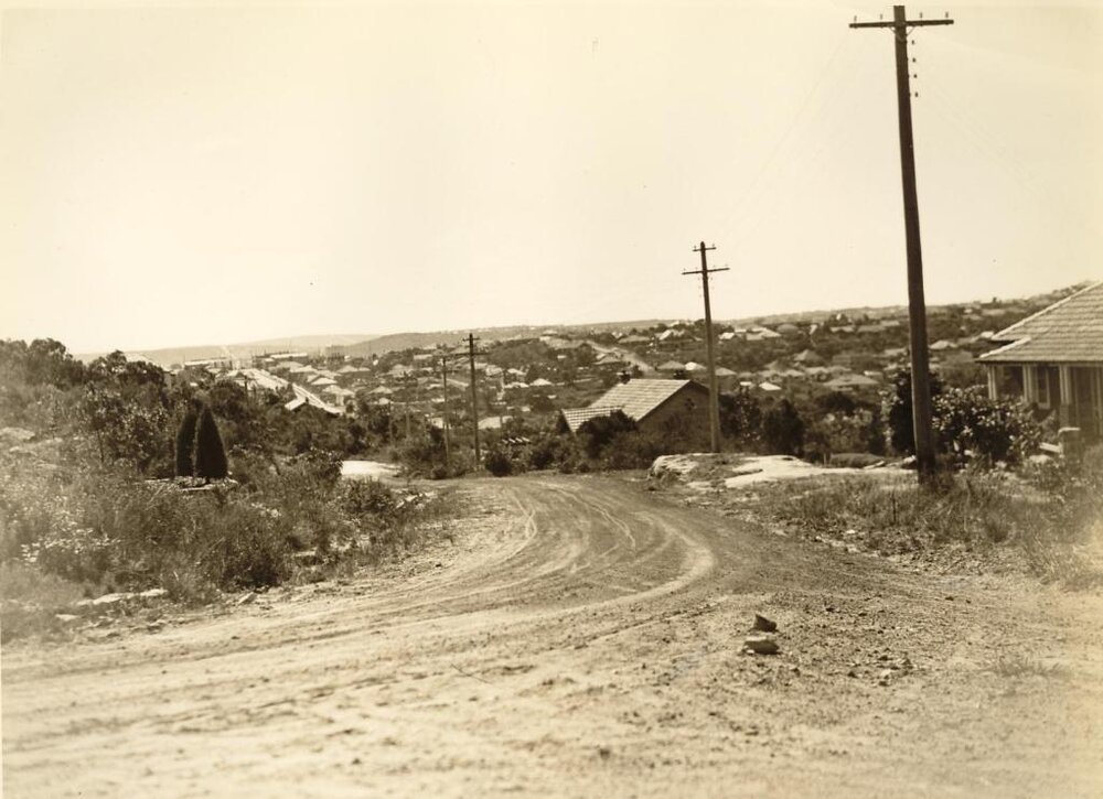 Bungaloe Ave from Ernest Street, Balgowlah, 5th Sept 1935