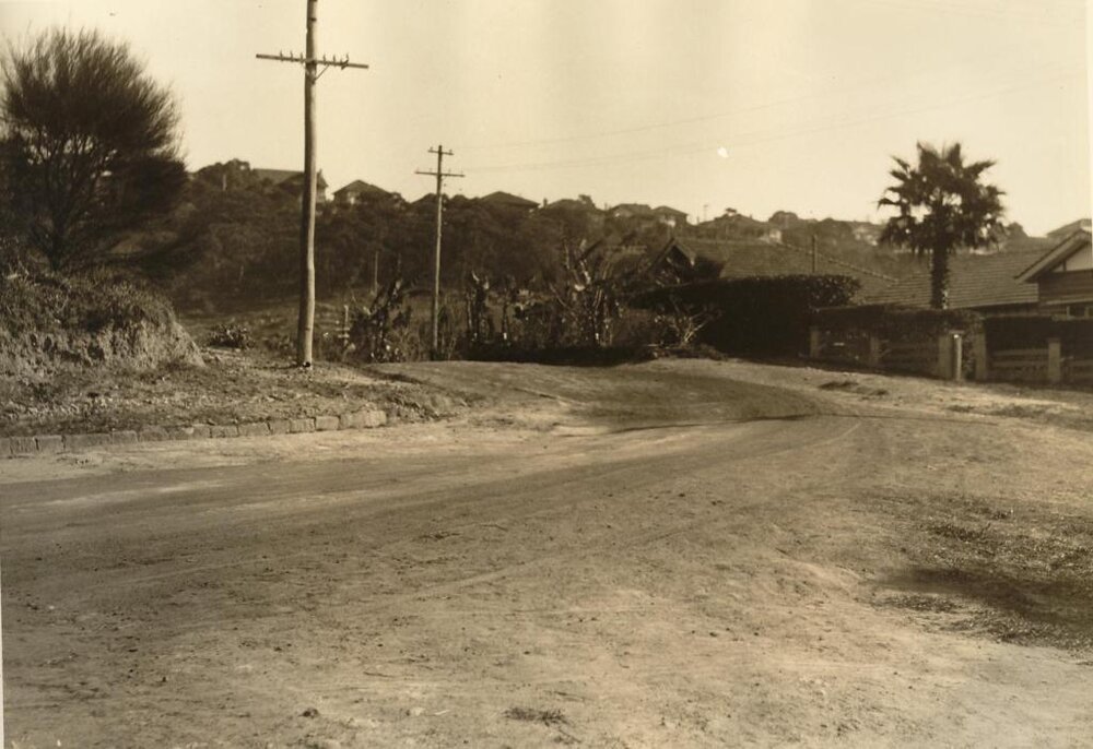 Bungaloe Ave, corner Lower Beach Street, Balgowlah, 20th July 1936