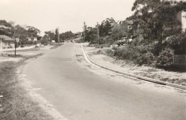 Bungaloe Avenue looking south, Balgowlah, October 1954