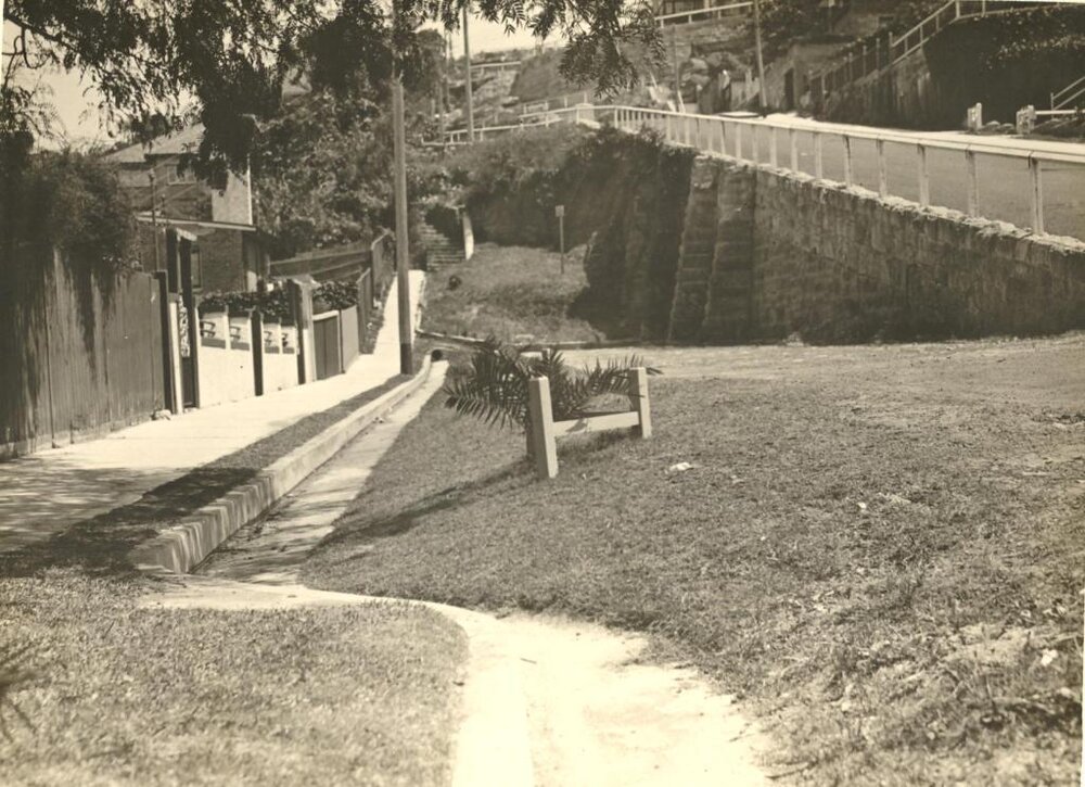 Clifford Avenue, with completed footpath and drainage, Fairlight, 22nd October 1931
