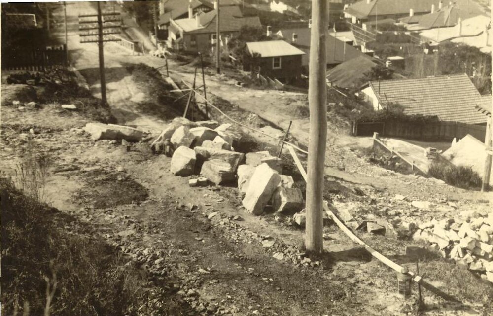Clifford Avenue looking east from Bolingbroke Parade, Fairlight, c1928