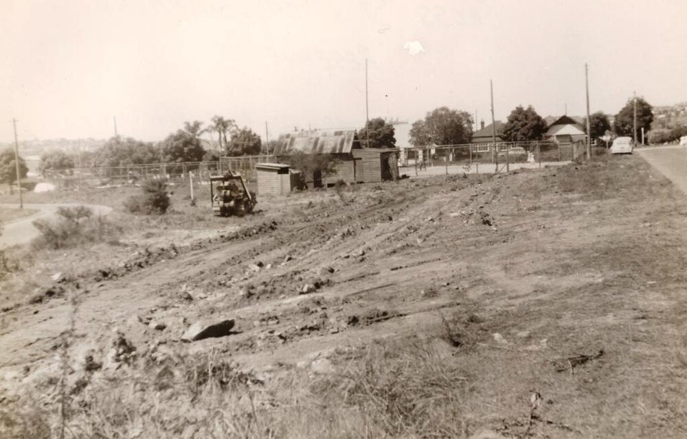 Cross Street reserve construction works, Balgowlah, March 1953