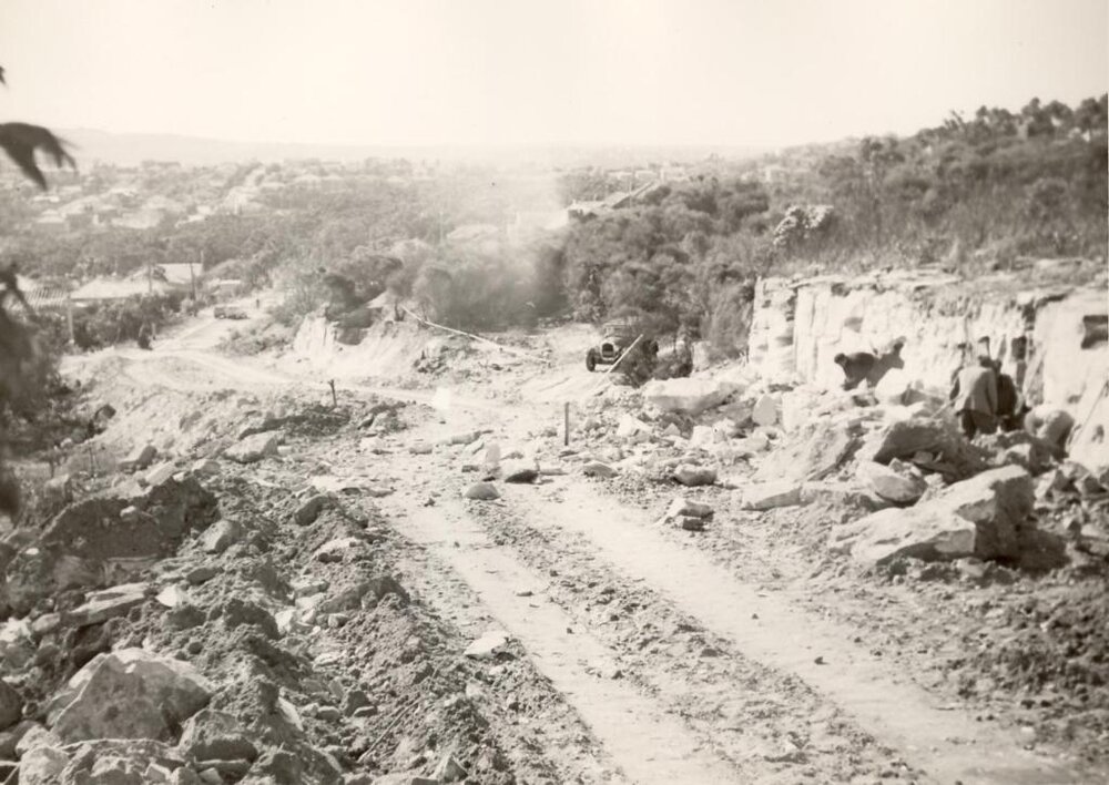 Curban Street extension, Balgowlah Heights, July 1955