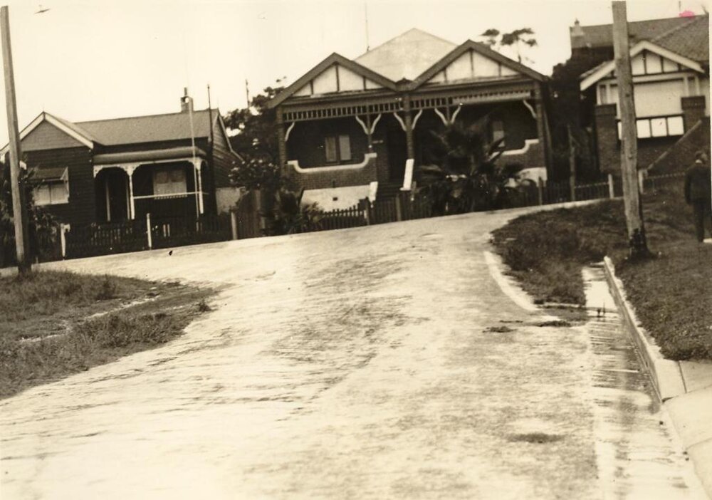 Daintrey corner Baltic Street, Fairlight, 29th January 1936