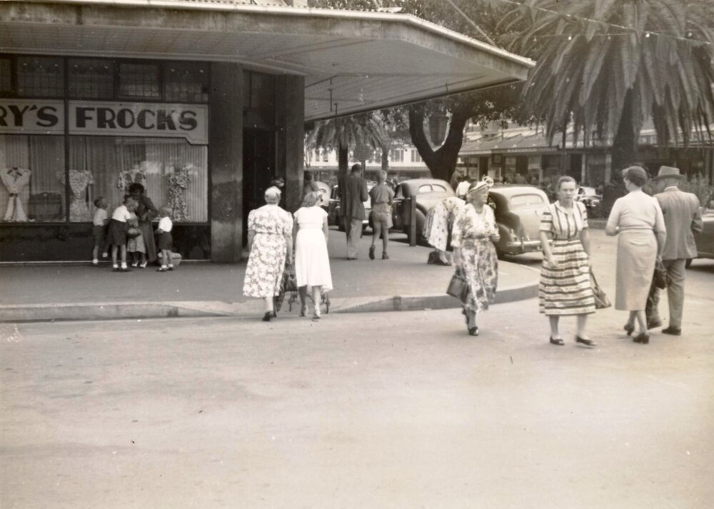 Darley Road corner The Corso, Manly, 1950s