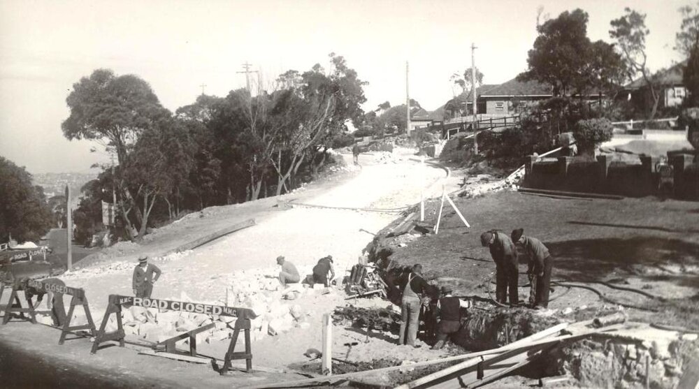 Edgecliffe Esplanade at Palmerston Place, Seaforth, 18th July 1947