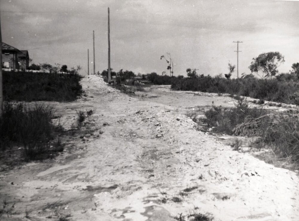 Ellery Parade from Clontarf Street, Seaforth, 11th February 1953