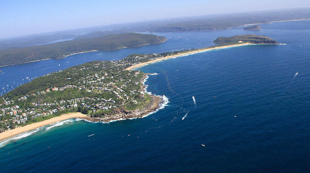 Big Swim aerial photograph, Palm Beach to Whale Beach
