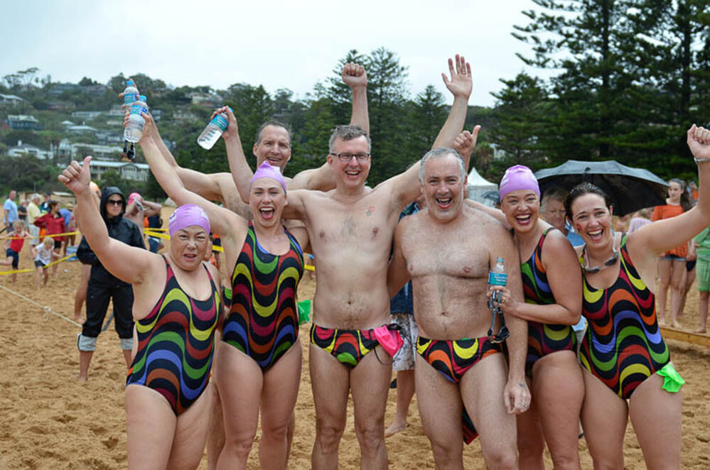 End of Big Swim at Whale Beach